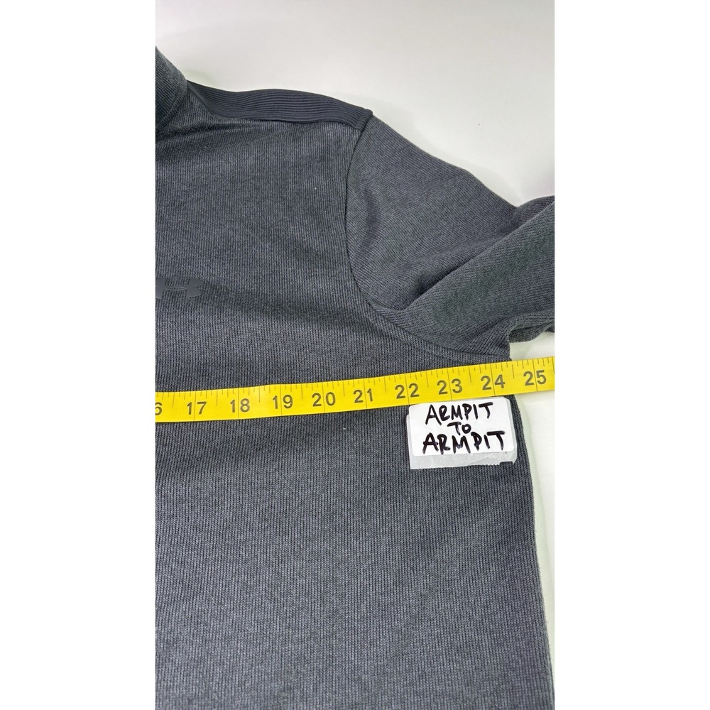 Under Armour ColdGear Quarter Zip Pullover Mens XL Gray Fleece Sweater A1-894 - Picture 5 of 9